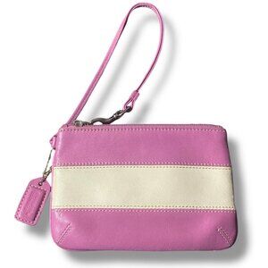 COACH - Light Pink Wristlet Genuine Leather Zippered Wristlet W HANGTAG